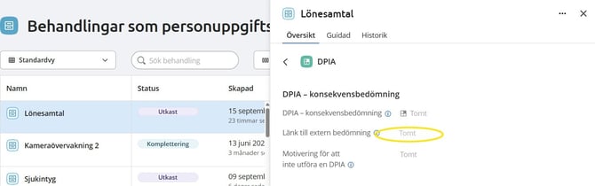 ladda upp DPIA